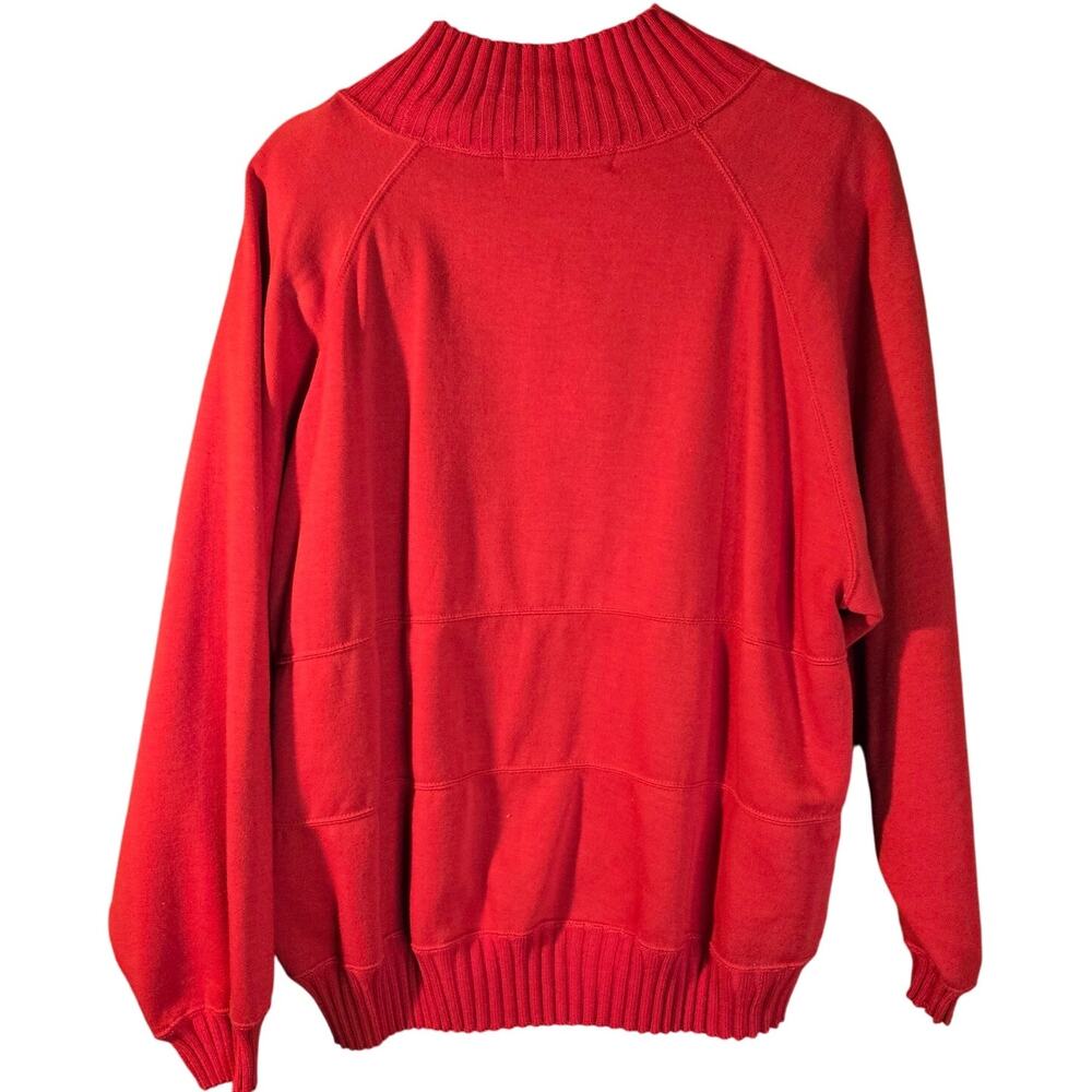 Pacer Large Red Mockneck Sweater [291]